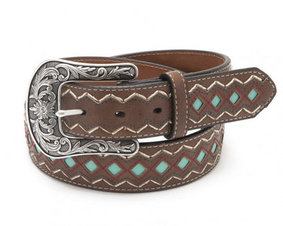 Cinturón Ariat Zig Zag Turquesa