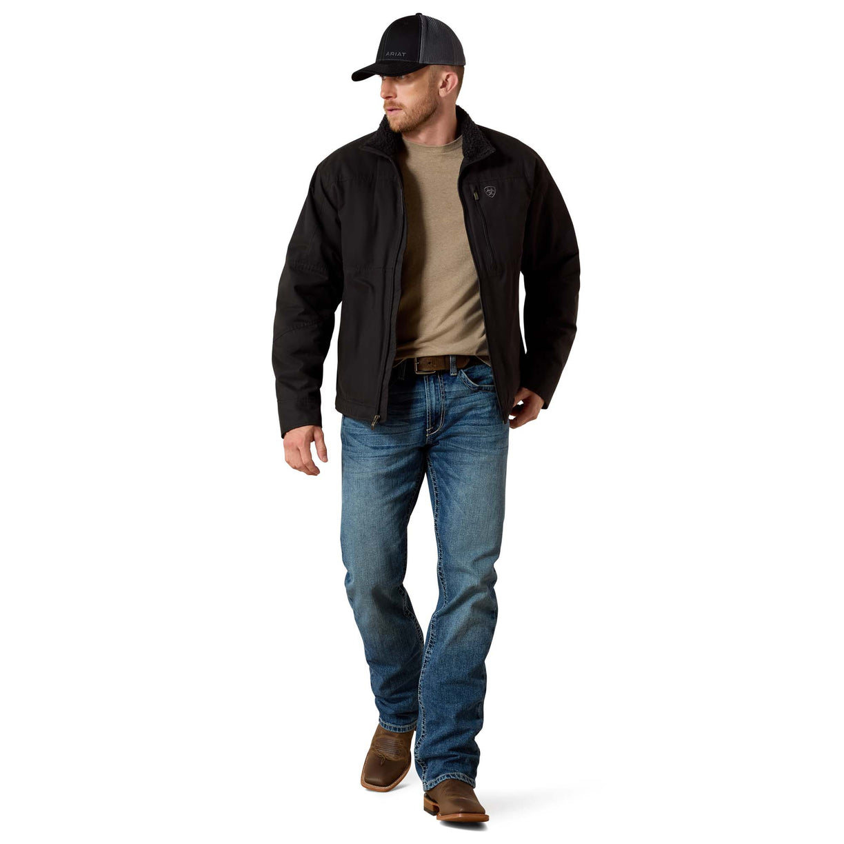 Chamarra Ariat Grizzly Canvas Negra