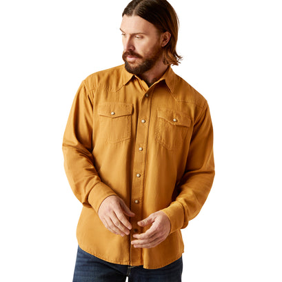 Camisa Ariat Jurlington Honey Corte Retro Botón a Presión