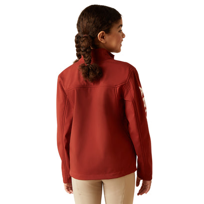 Chamarra Infantil Ariat New Team Softshell Fired Brick