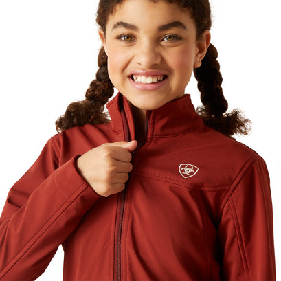 Chamarra Infantil Ariat New Team Softshell Fired Brick
