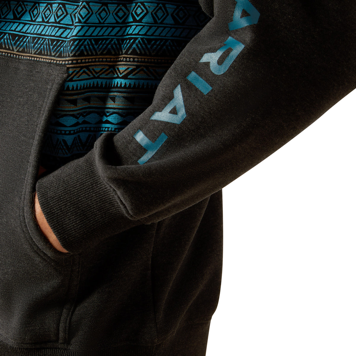 Ariat Basis 2.0 1/4 Zip Sweatshirt Maglia di Tuta, Serape Turchese, X-Large Uomo
