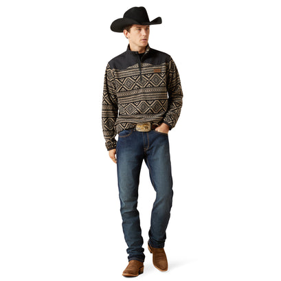 Suéter Polar Ariat Basis Southwest Negro