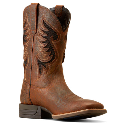 Bota Vaquera Cowpuncher Brown Oiled Rowdy VentTEK™