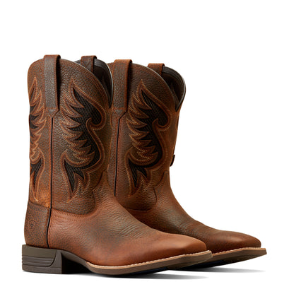 Bota Vaquera Cowpuncher Brown Oiled Rowdy VentTEK™