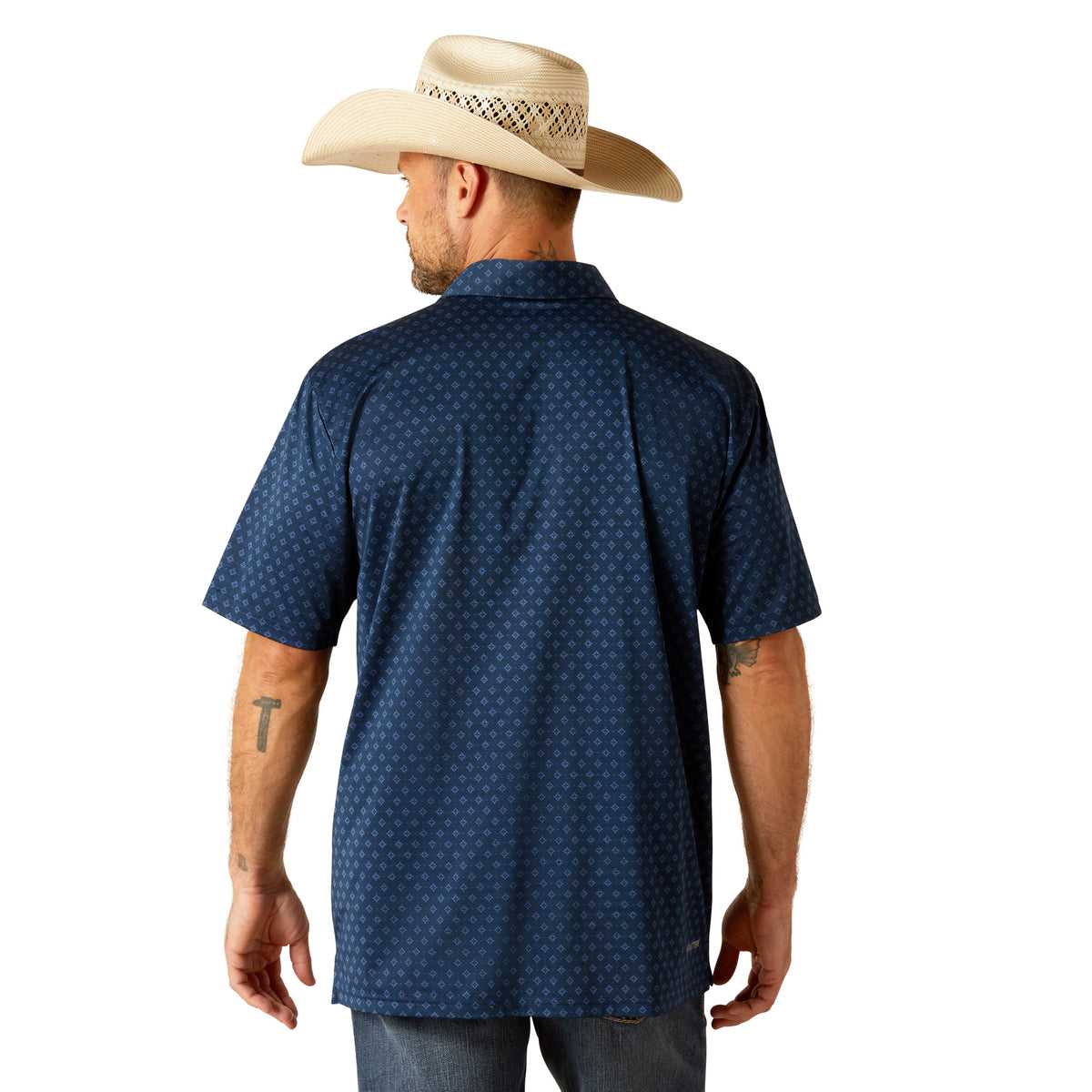Camisa Polo Ariat Charger Hombre Azul Marino