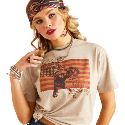 Playera Ariat Rodeo Quincy Flag