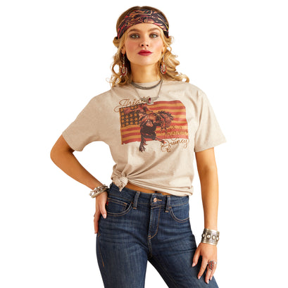 Playera Ariat Rodeo Quincy Flag