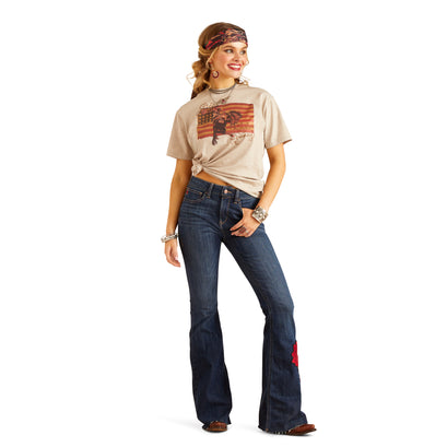 Playera Ariat Rodeo Quincy Flag