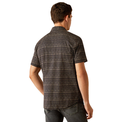 Camisa Ariat Black Stripe Corte Retro