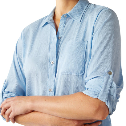 Camisa Ariat VentTEK Fresh Azul