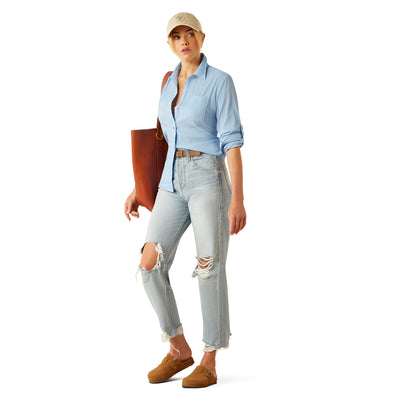 Camisa Ariat VentTEK Fresh Azul