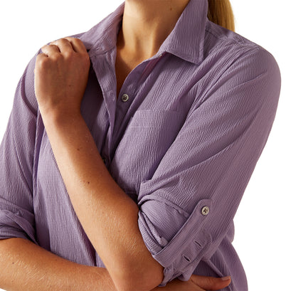 Camisa Ariat VentTEK Fresh Violeta