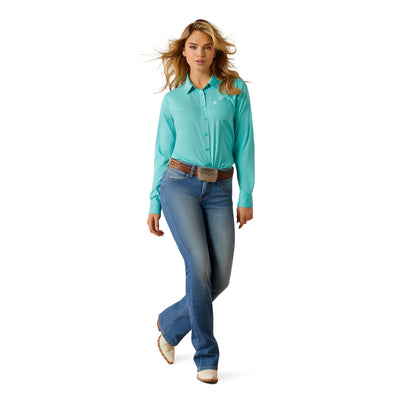 Camisa Ariat Kirby Pro Team Turquesa