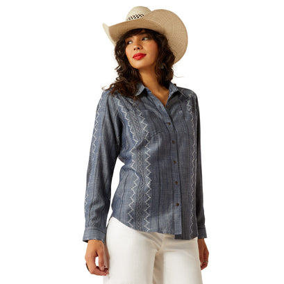 Camisa Ariat R.E.A.L. Billie Jean Gris