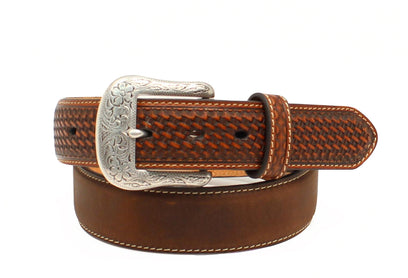 Cinturón Ariat Basketweave Marrón Medio