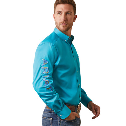 Camisa Team Logo Twill Blue Bird Corte Clásico