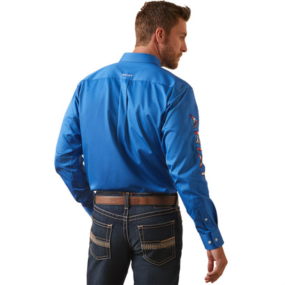 Camisa Team Logo Twill Campanula Corte Fitted