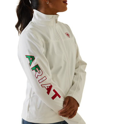 Chamarra Ariat New Team Softshell México Blanco