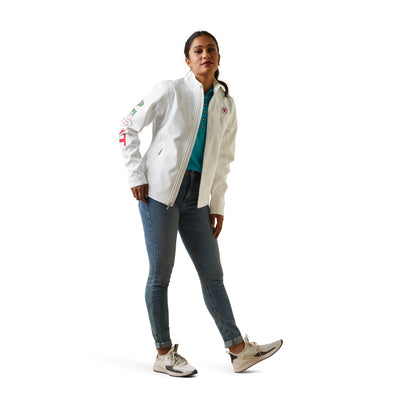Chamarra Ariat New Team Softshell México Blanco