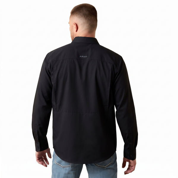 Camisa Ariat VentTEK Outbound Corte Fitted Negro