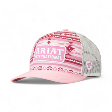 Gorra Ariat Estampado Suroeste Rosa