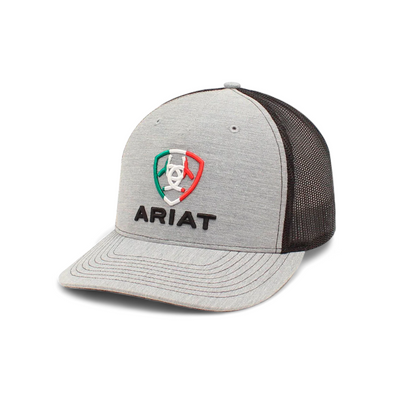 Gorra Ariat Gris Escudo México