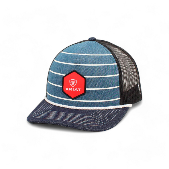 Gorra Ariat Stripe Logo Denim