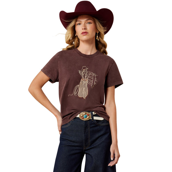 Playera Ariat Rebel With A Cause