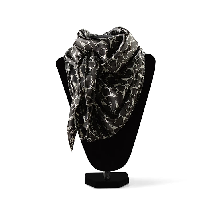 Bandana Ariat Wild Raq Deer Skull Negra