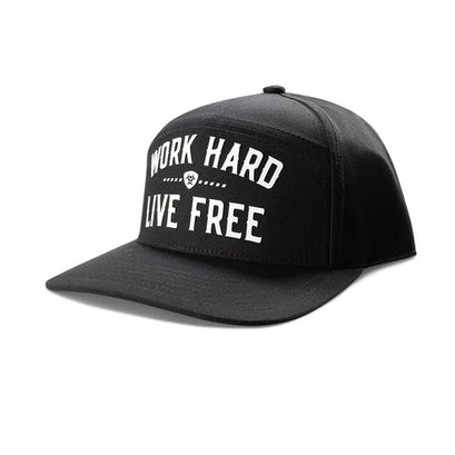 Gorra Ariat Work Hard Live Free Negra