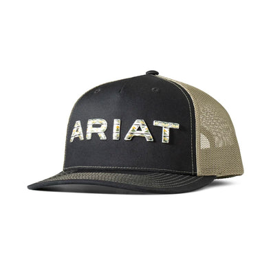 Gorra Ariat Negra Con Logo