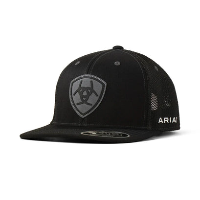 Gorra Ariat Negra Parche Gamuza