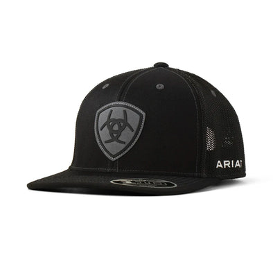 Gorra Ariat Negra Parche Gamuza