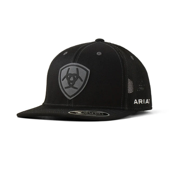 Gorra Ariat Negra Parche Gamuza