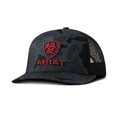 Gorra Ariat Camuflaje Azul Logo Bordado