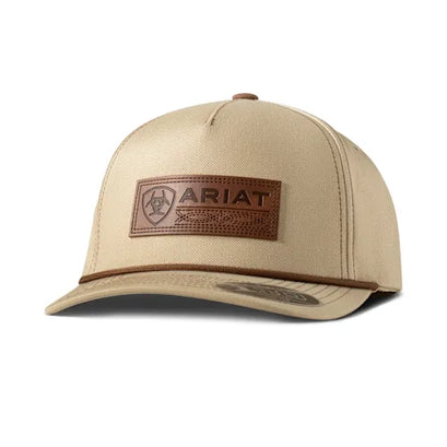 Gorra Ariat FlexFit 110 Faux Leather Patch Khaki