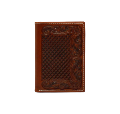 Cartera Ariat Trifold Con Estampado de Red