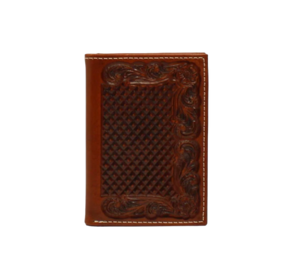 Cartera Ariat Trifold Con Estampado de Red