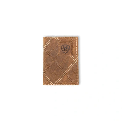 Cartera Ariat Trifold Patrón de Puntada Cruzada