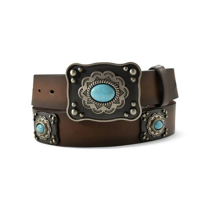 Cinturón Ariat Conchos Turquesa