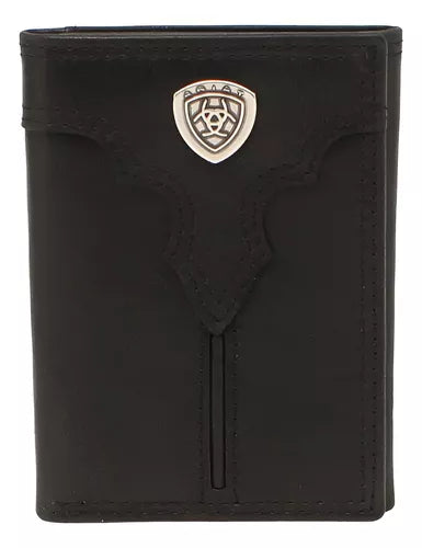 Cartera Ariat Center Ridge Negra Tri-fold