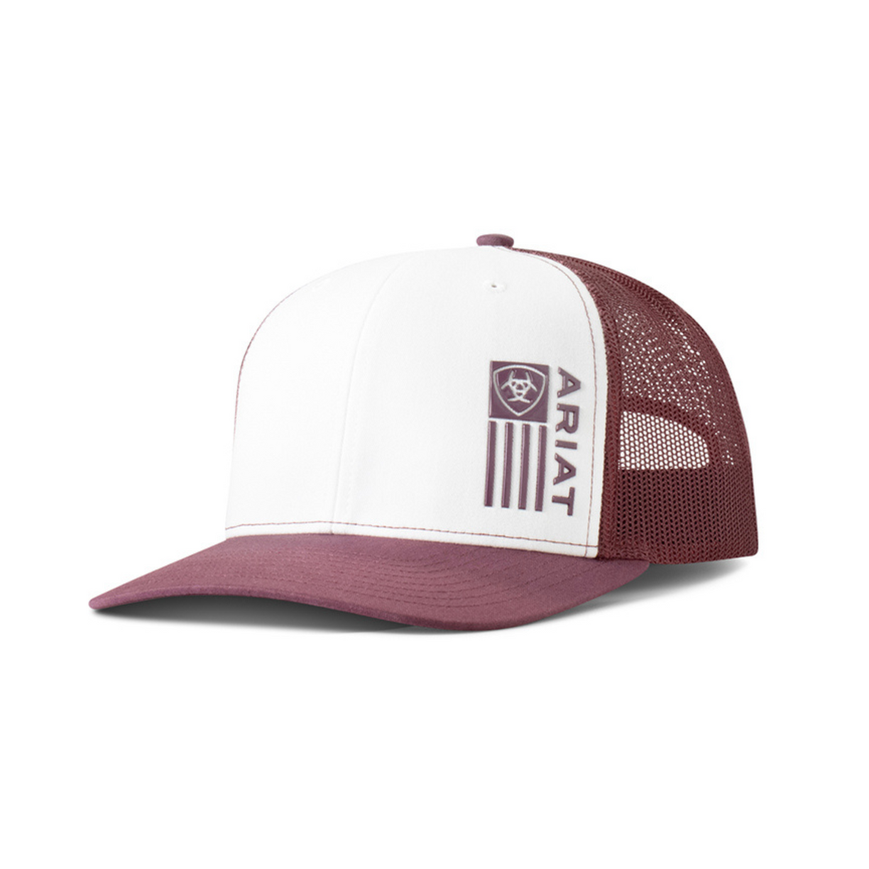 Gorra Ariat Logo Tinto/Blanco