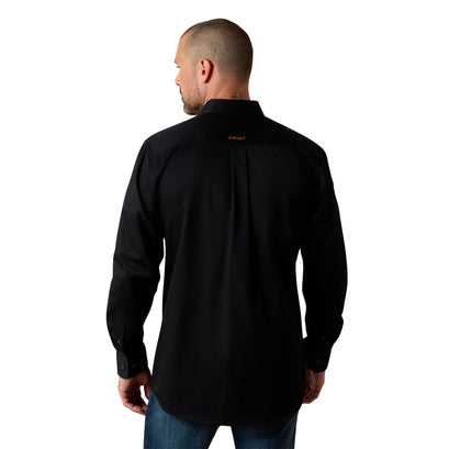Camisa Ariat Solid Twill Negro
