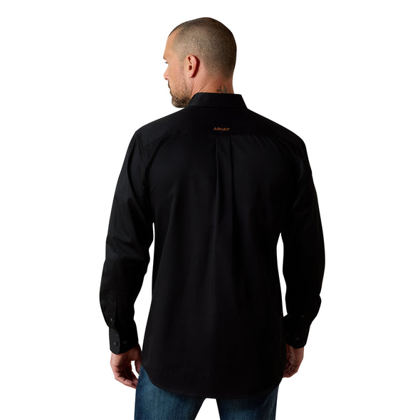 Camisa Ariat Solid Twill Negro