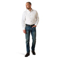 Camisa Ariat Solid Twill Blanco Corte Fitted