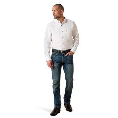 Camisa Ariat Solid Twill Blanco