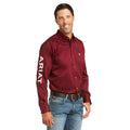 Camisa Ariat Team Logo Twill Tinto Corte Fitted