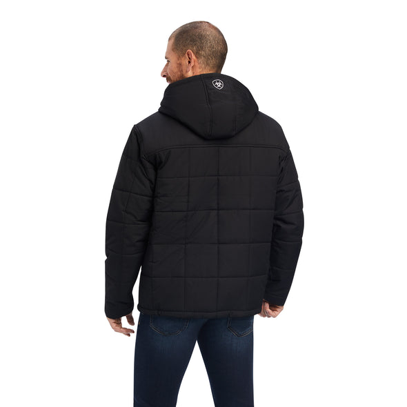 Chamarra Ariat Crius Insulated Negro Con Capucha
