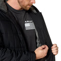 Chamarra Ariat Crius Insulated Negro Con Capucha
